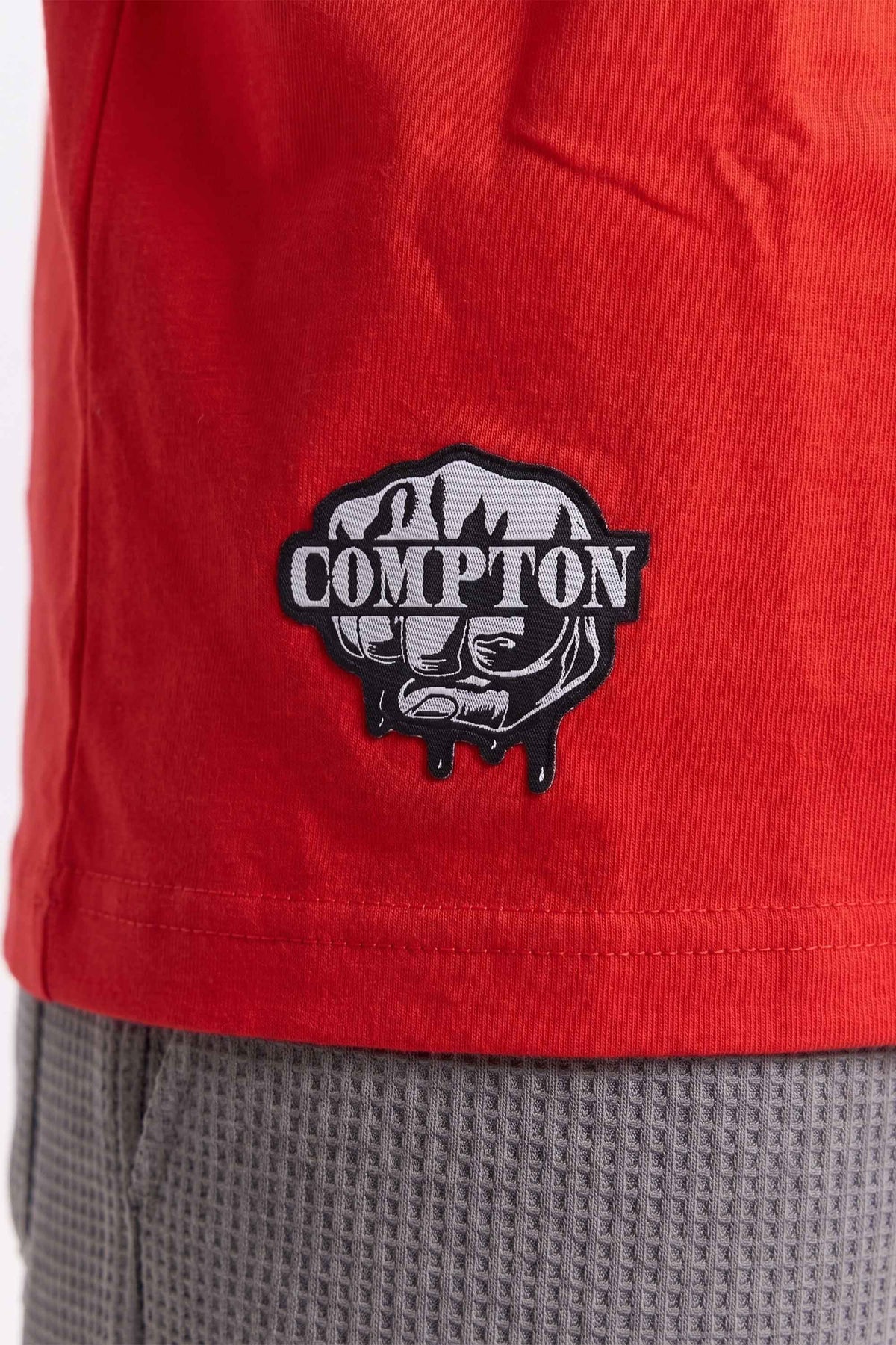 Camiseta Oversized Compton Masculina Streetwear Bompton Vermelha