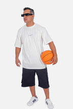 Camiseta Compton Oversized Logo Refletivo Off White