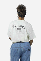 Camiseta Compton Oversized Los Angeles Flag Off White