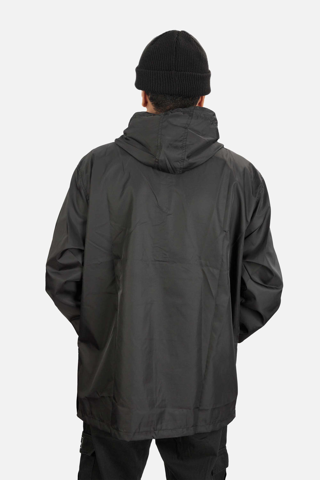 Jaqueta Compton Corta Vento Anorak Bordada Preta