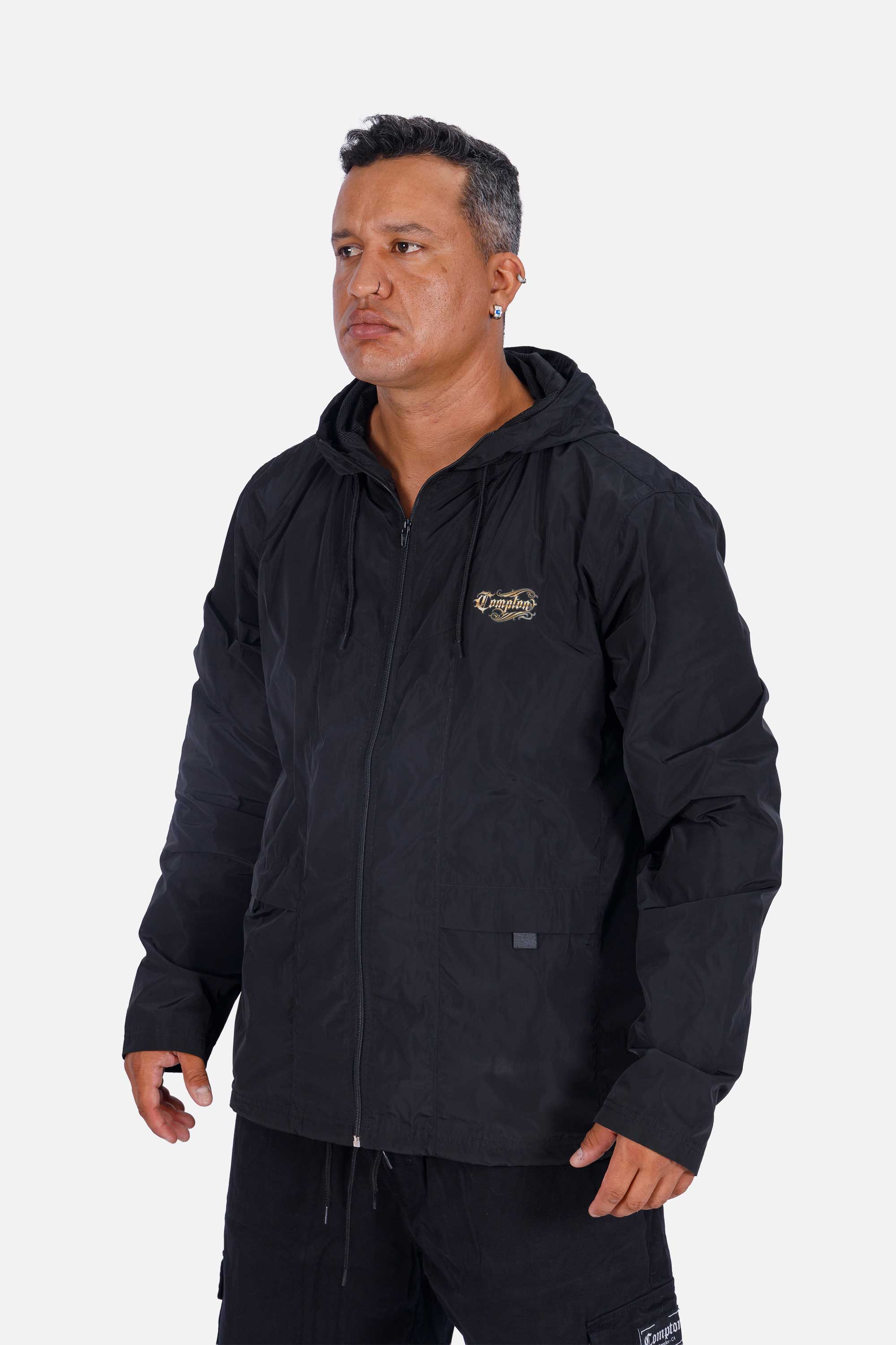 Jaqueta Compton Corta Vento Street Pulse Preta