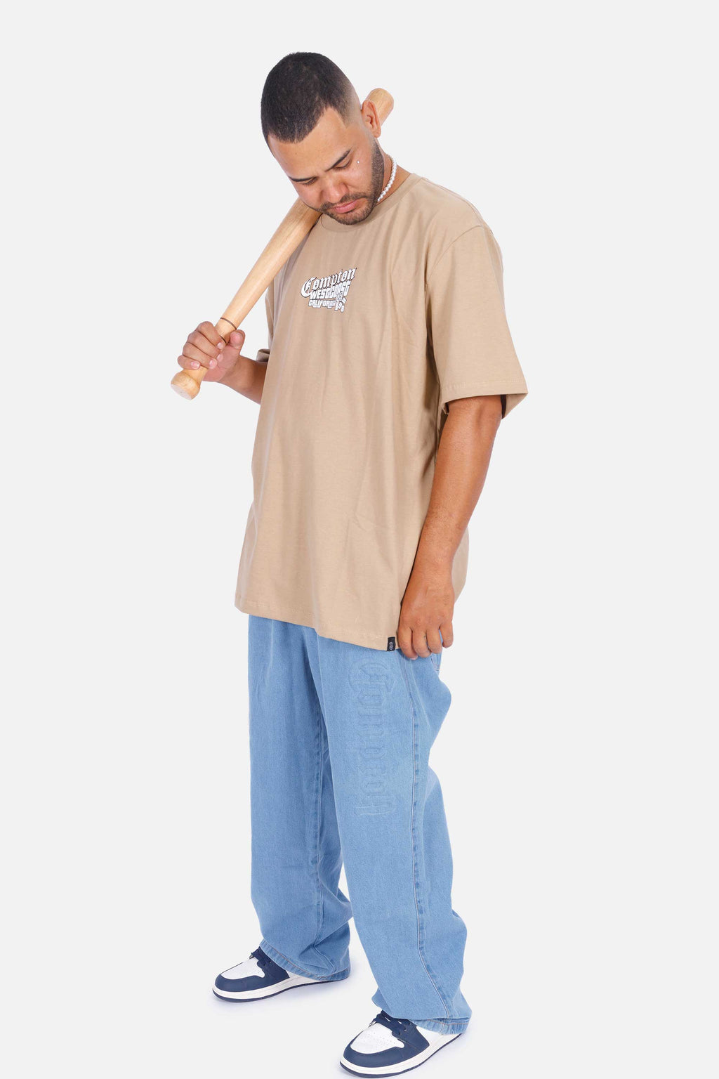 Camiseta Compton Oversized Boyz'N The Hood Caqui