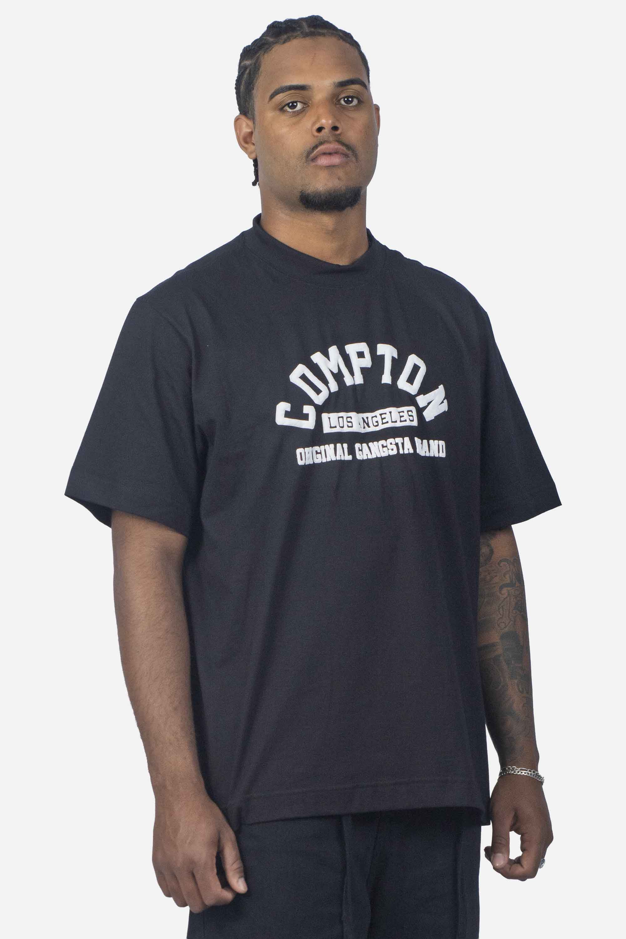 Camiseta Compton Oversized Original Gangsta Brand Preta