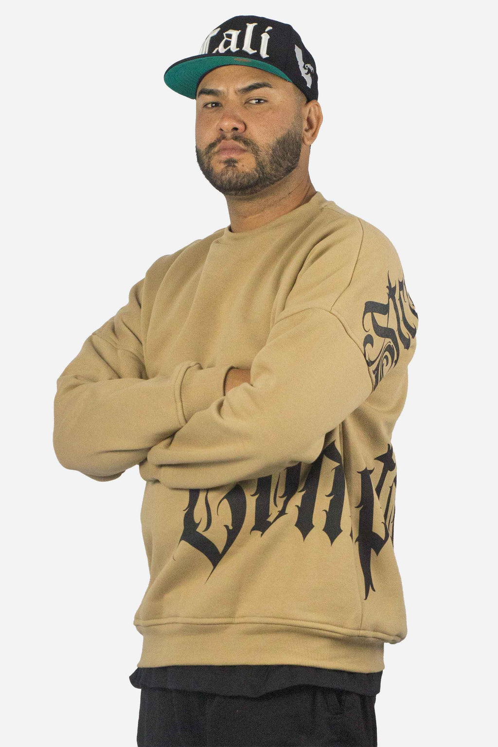 Moletom Compton Careca Morcego Medieval Caqui