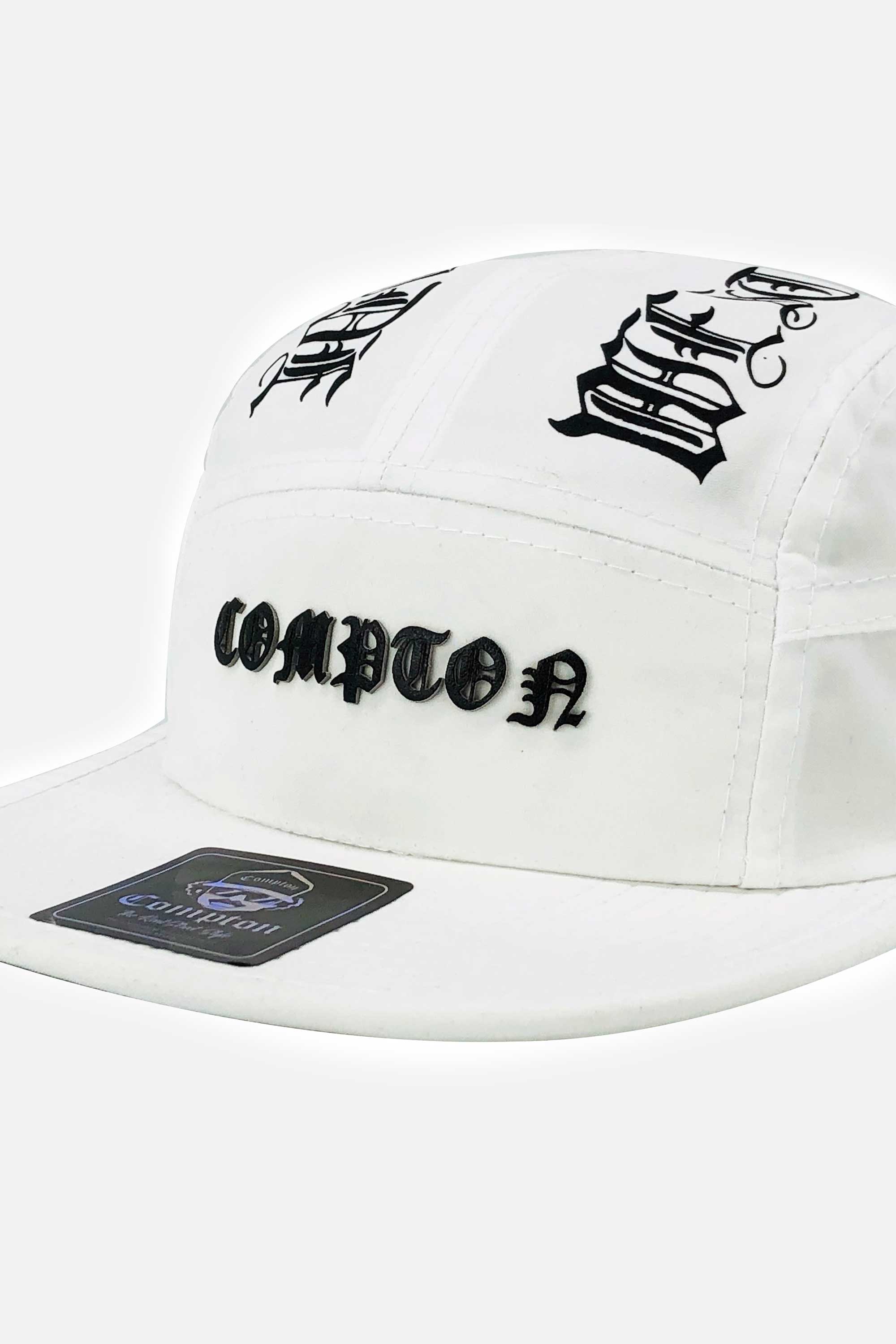 Boné Compton Five Panel Strapback West Side Branco