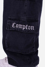 Calça Jeans Cargo Compton Black Four Pocket