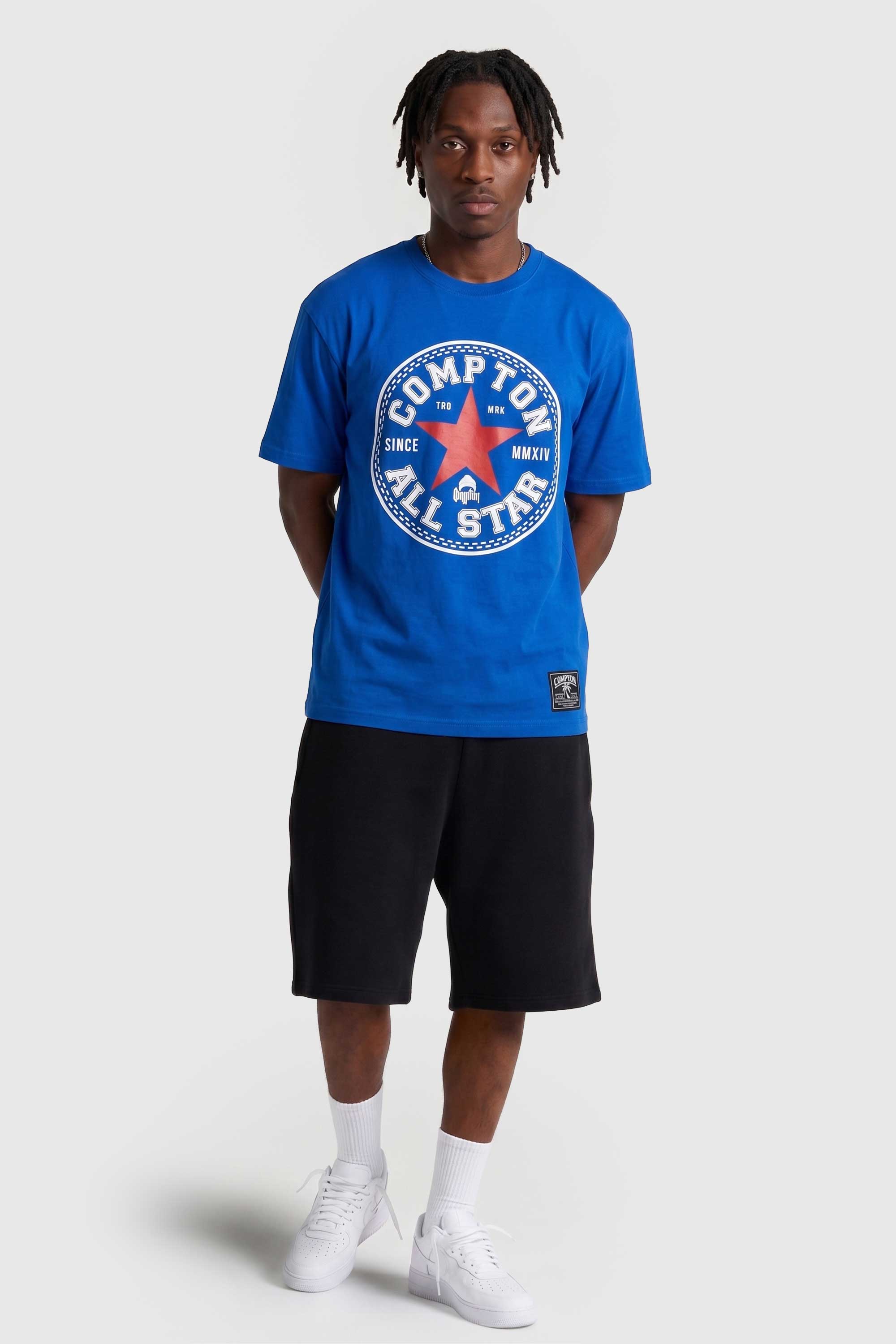 Camiseta Compton Manga Curta All Star Azul