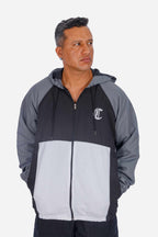 Jaqueta Compton Corta Vento Logo Refletivo Cinza