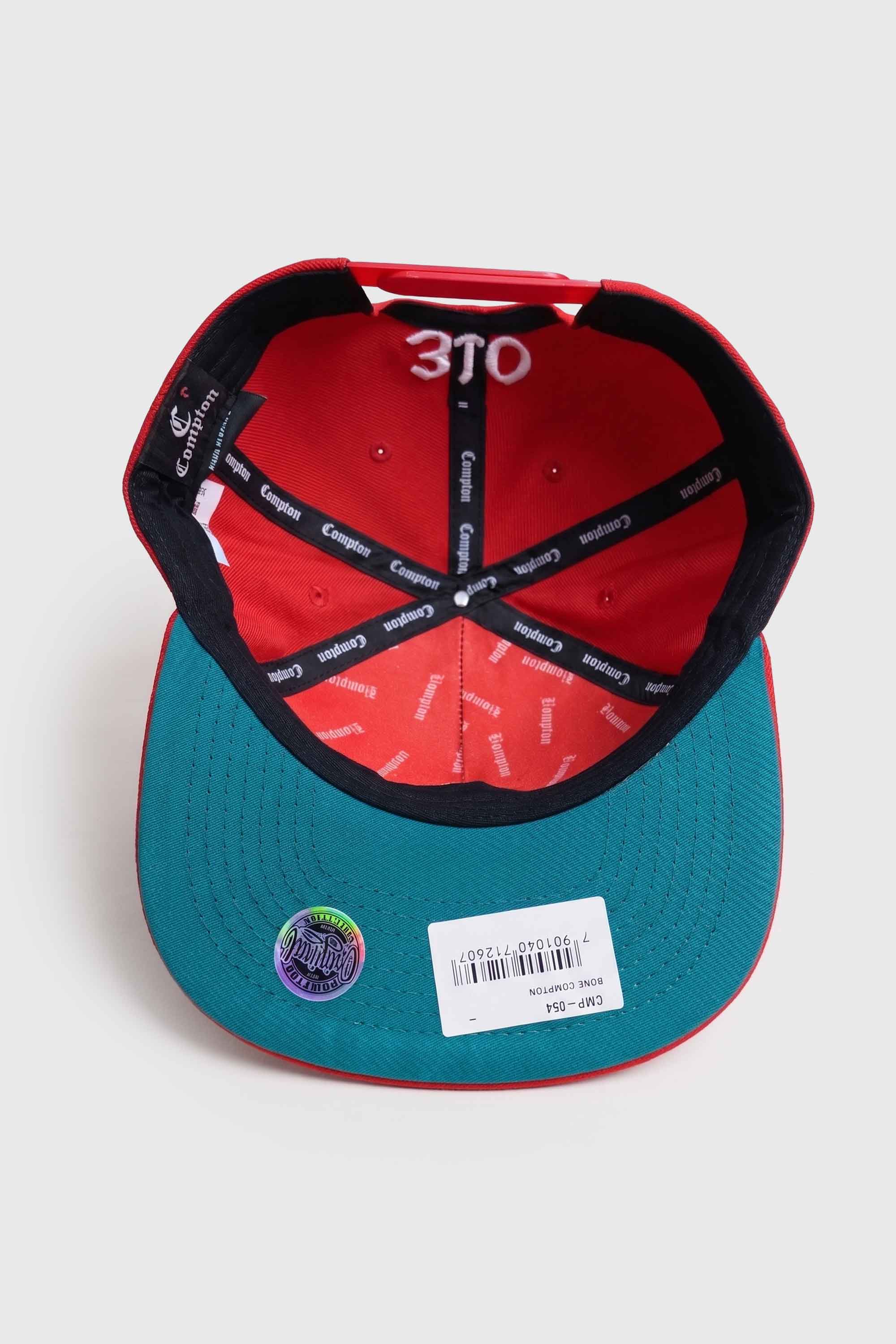 Boné Aba Reta Snapback Bompton - Vermelho