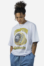 Camiseta Compton Oversized Champion Rings Branca