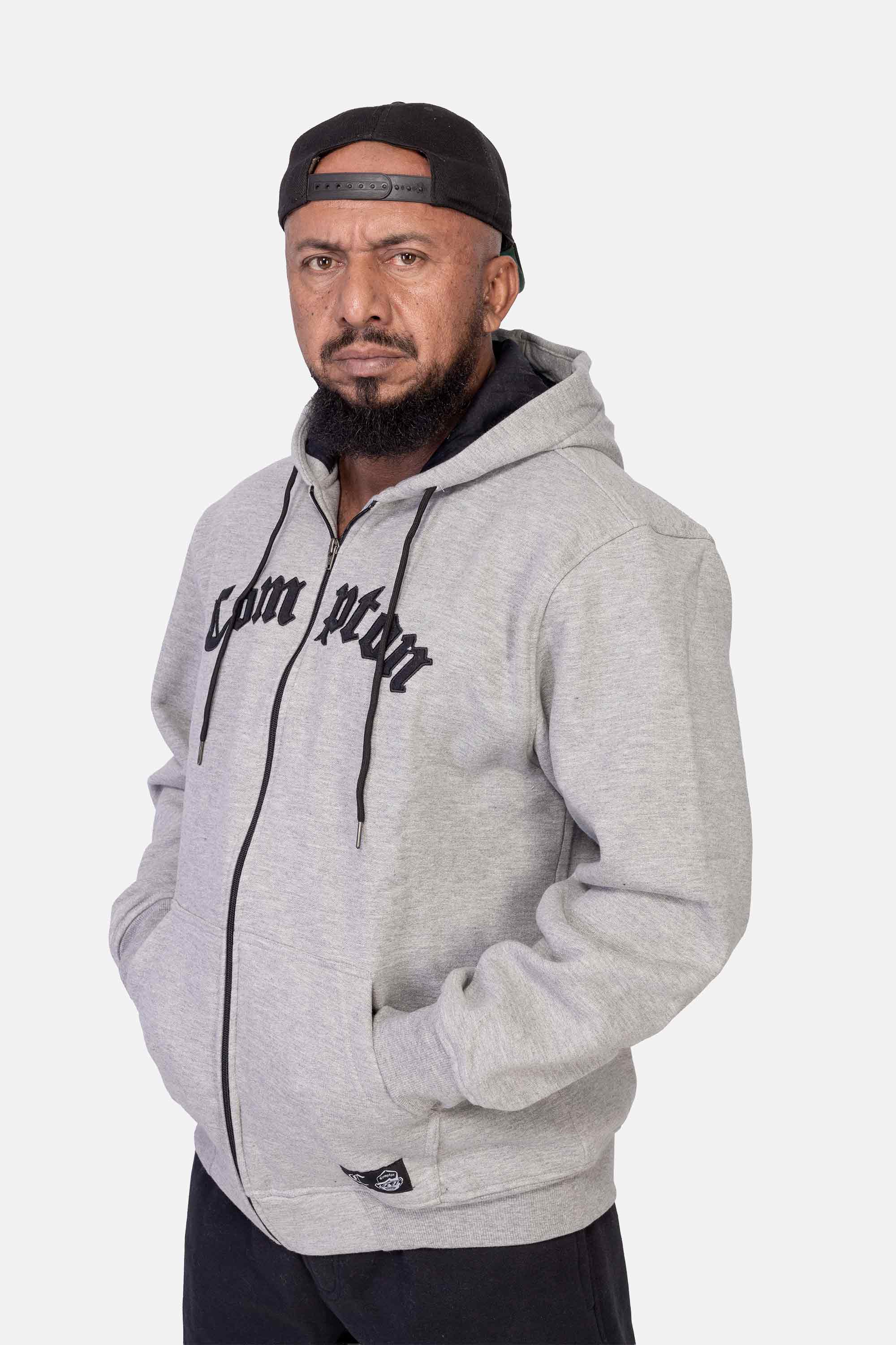 Moletom Compton Canguru Layers Cinza