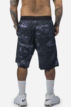 Bermuda Compton Full Print Tactel Preta