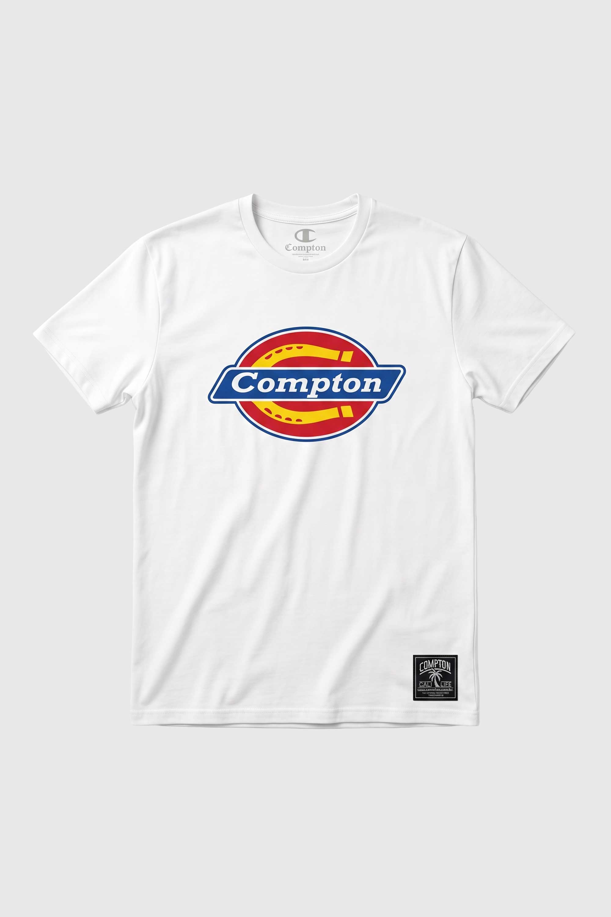 Camiseta Compton Manga Curta Hardwork Branca