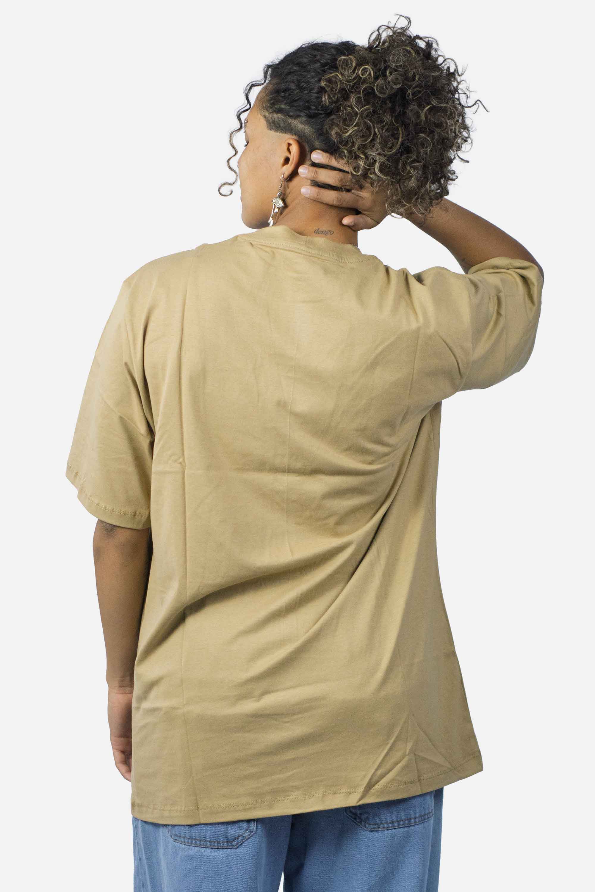 Camiseta Compton Oversized Champion Rings Caqui