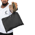 Jaqueta Compton Corta Vento Anorak Vira Bolsa Preta