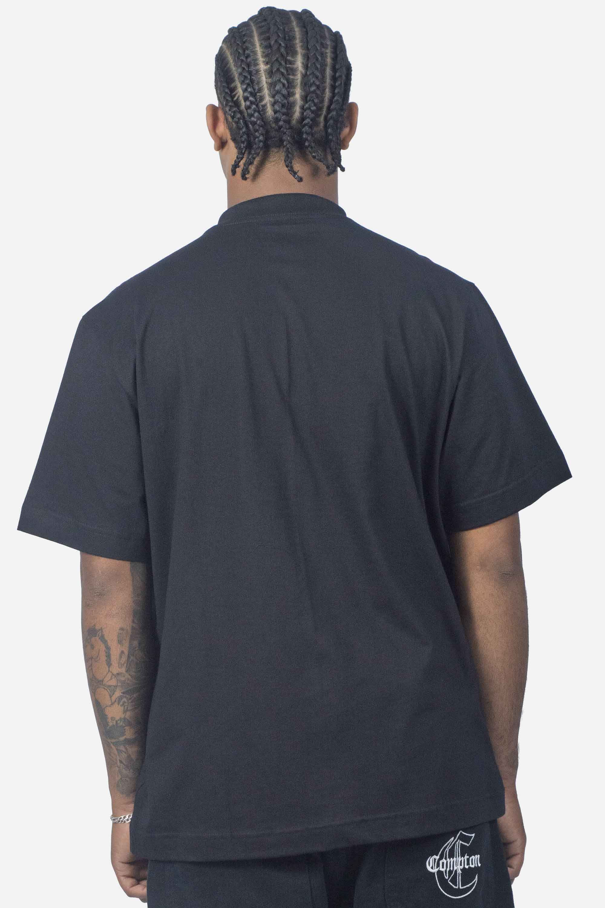 Camiseta Compton Oversized Original Gangsta Brand Preta