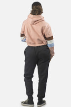 Blusa Moletom Compton Cropped Rosa