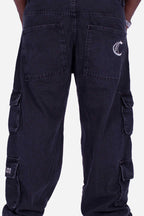 Calça Jeans Cargo Compton Black Four Pocket