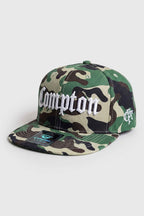 Boné Aba Reta Snapback Compton Clássico - Cammo