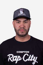 Boné Aba Curva Collab Starter X Compton Eazy-E Face Cinza