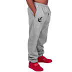 Calça Compton Moletom Script Cinza