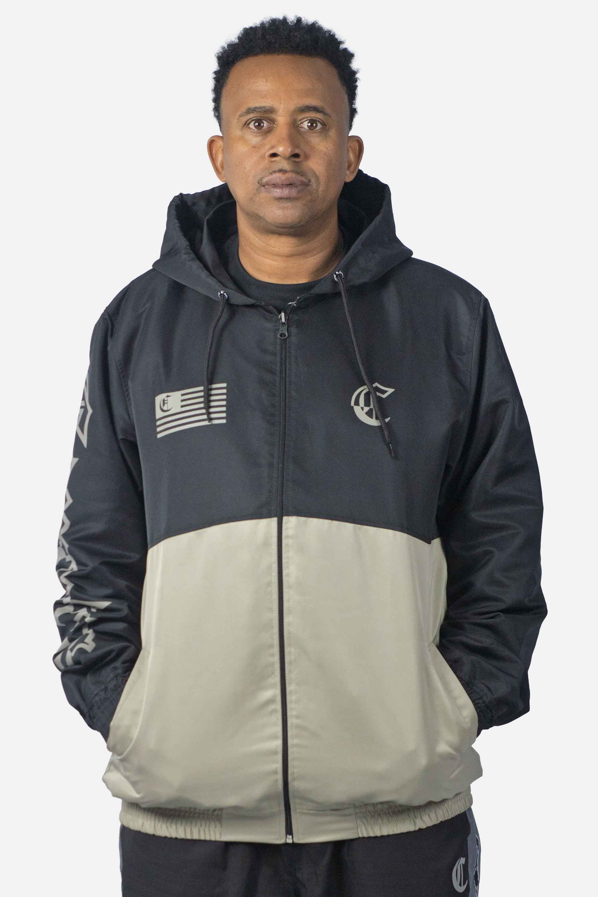 Jaqueta Compton Legacy 2 Cores Preto/Caqui