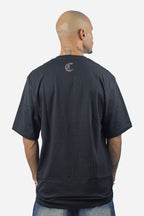Camiseta Compton Oversized Refletiva Luminous Preta