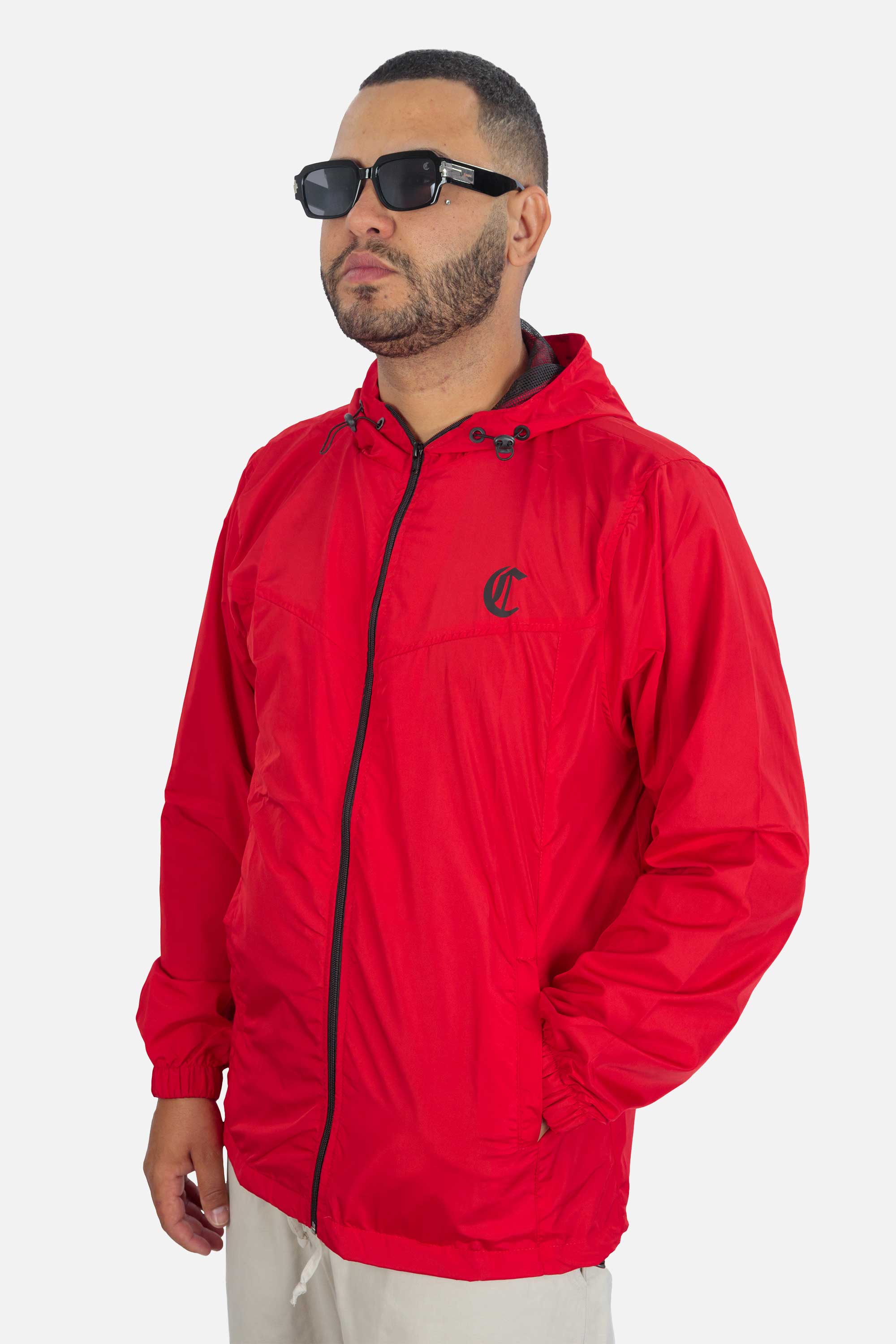 Jaqueta Compton Corta Vento Sport Vermelha