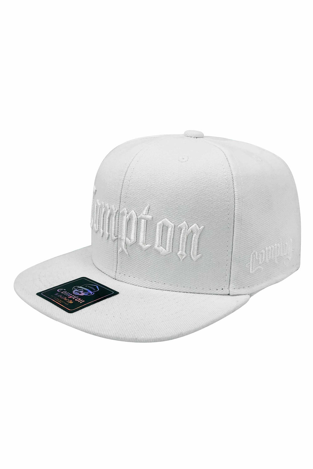 Boné Compton Aba Reta Snapback Classic All White