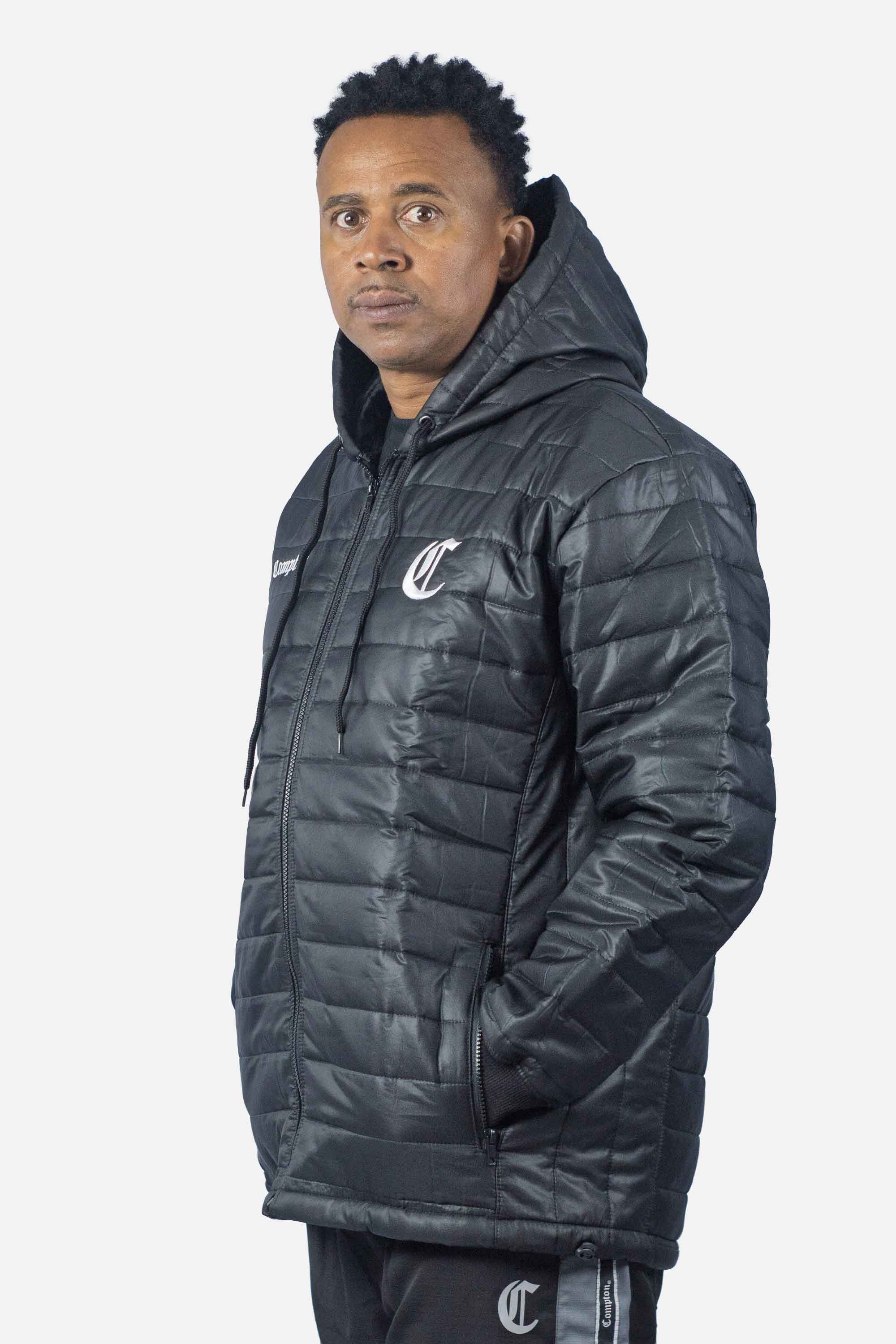 Jaqueta Compton Bobojaco Puffer Bordado Preto