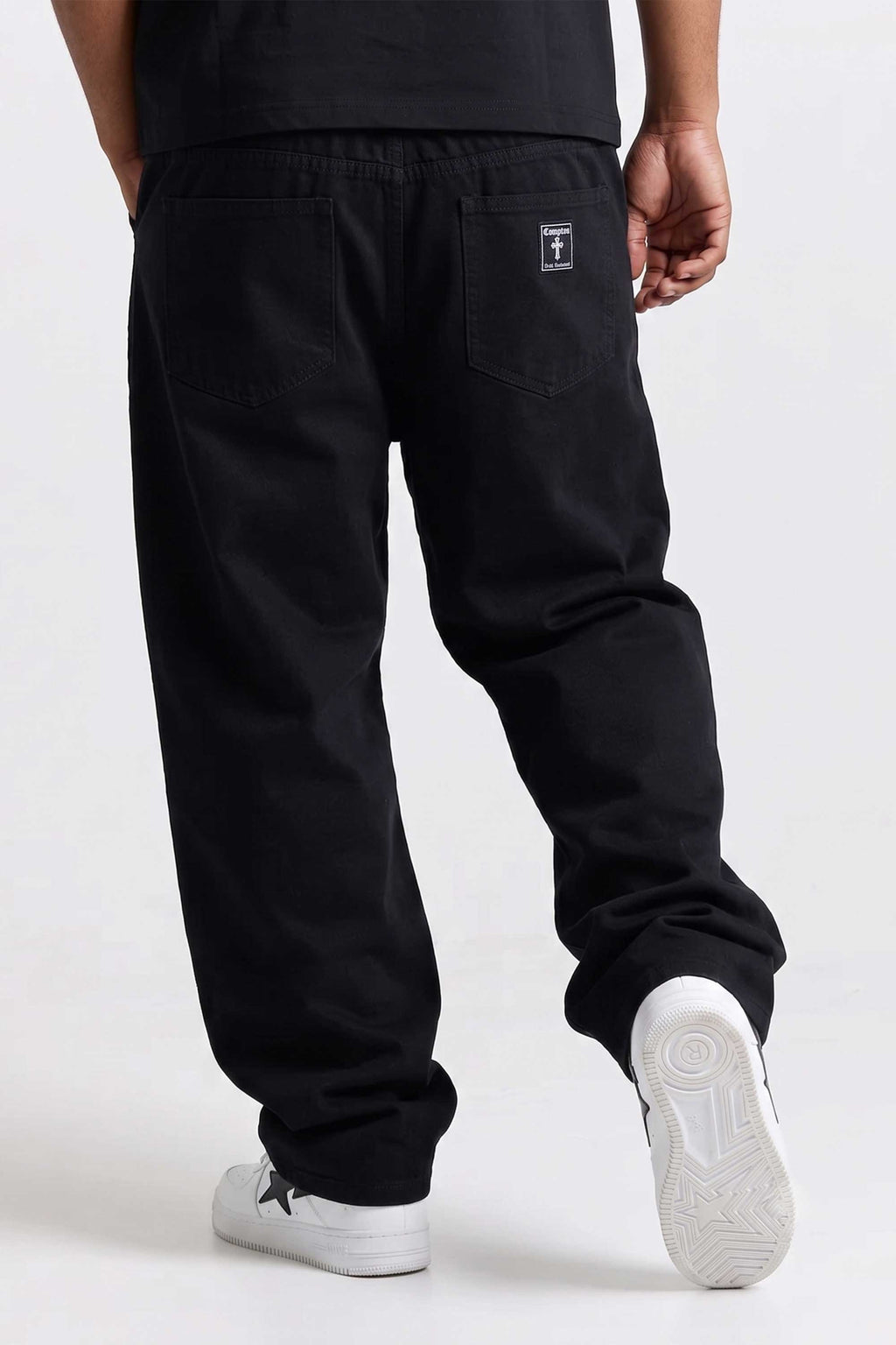 Calça Jeans Baggy Compton Gothic - Black