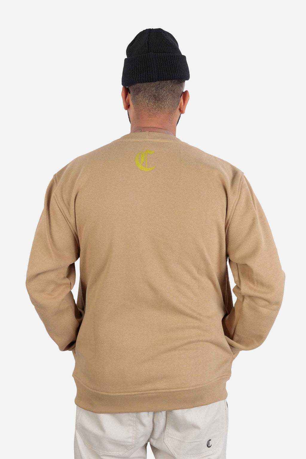 Moletom Compton Careca Champion Ring Caqui