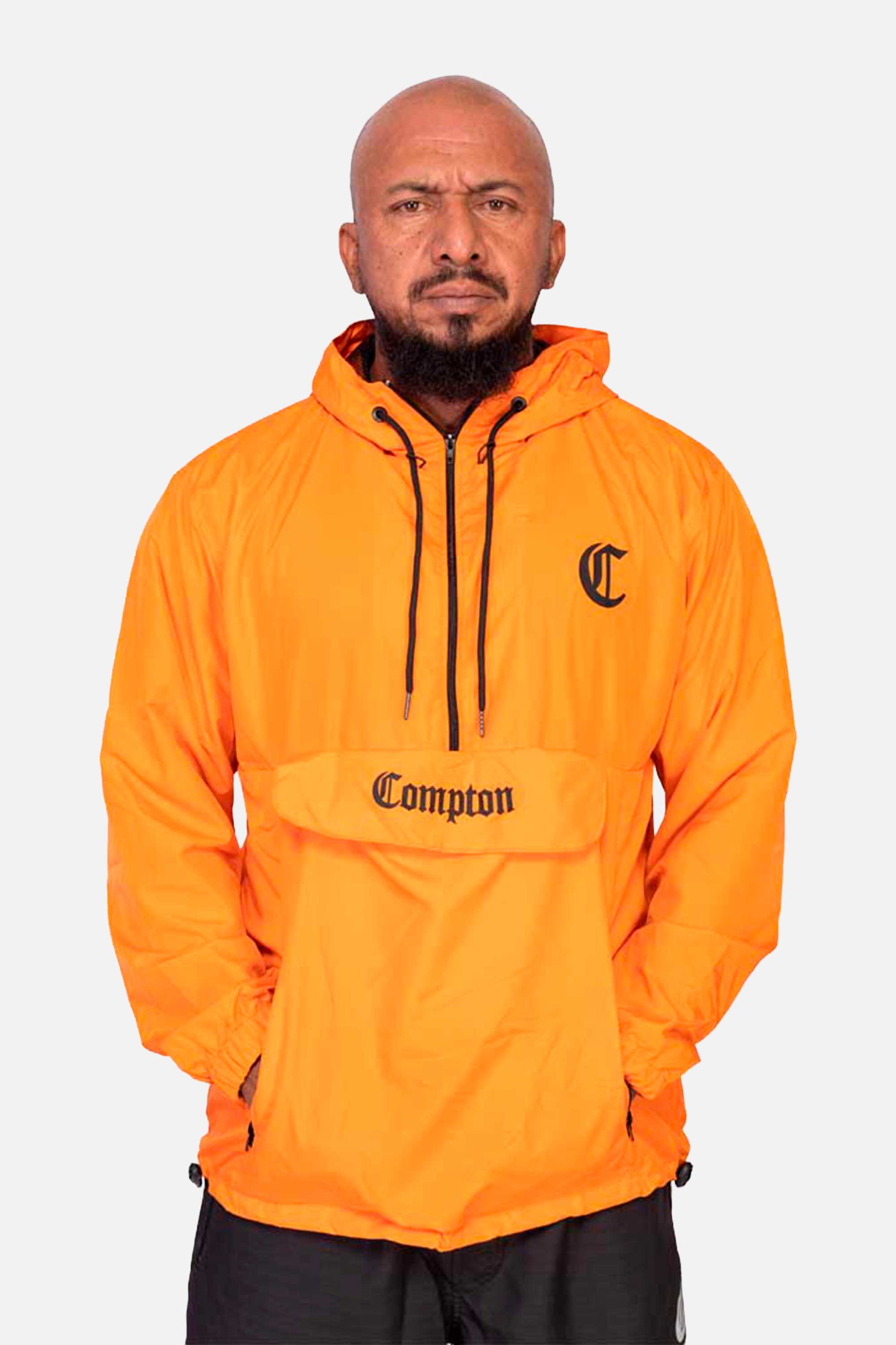 Jaqueta Compton Corta Vento Anorak Laranja