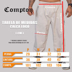 Calça Compton Tactel Logo Refletivo Preto