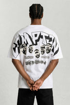 Camiseta Compton Oversized N.W.A. Faces - Branca