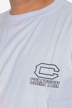 Camiseta Compton Oversized Illusion Branca - COMPTON