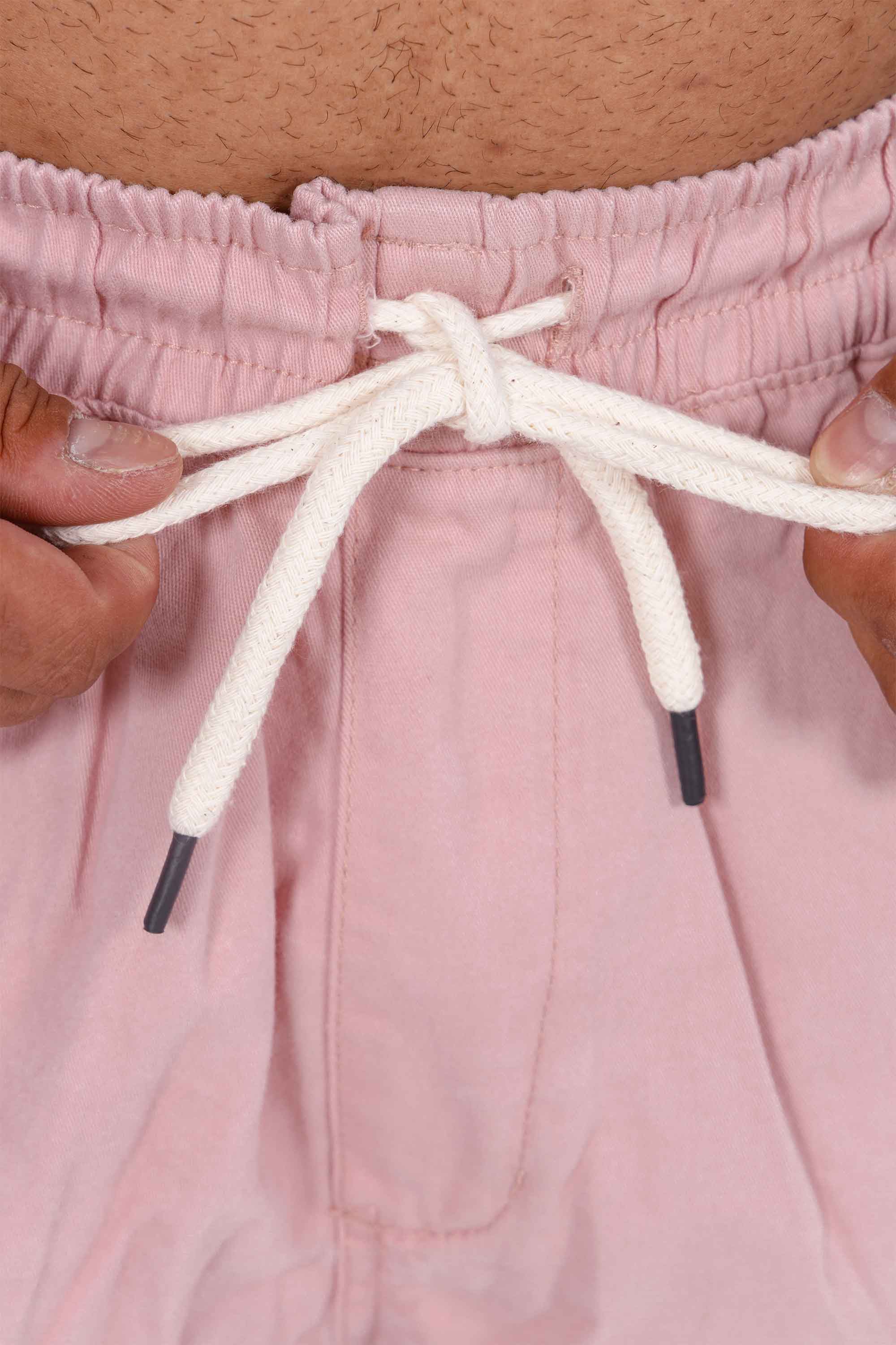 Bermuda Sarja Compton Curta Rosa