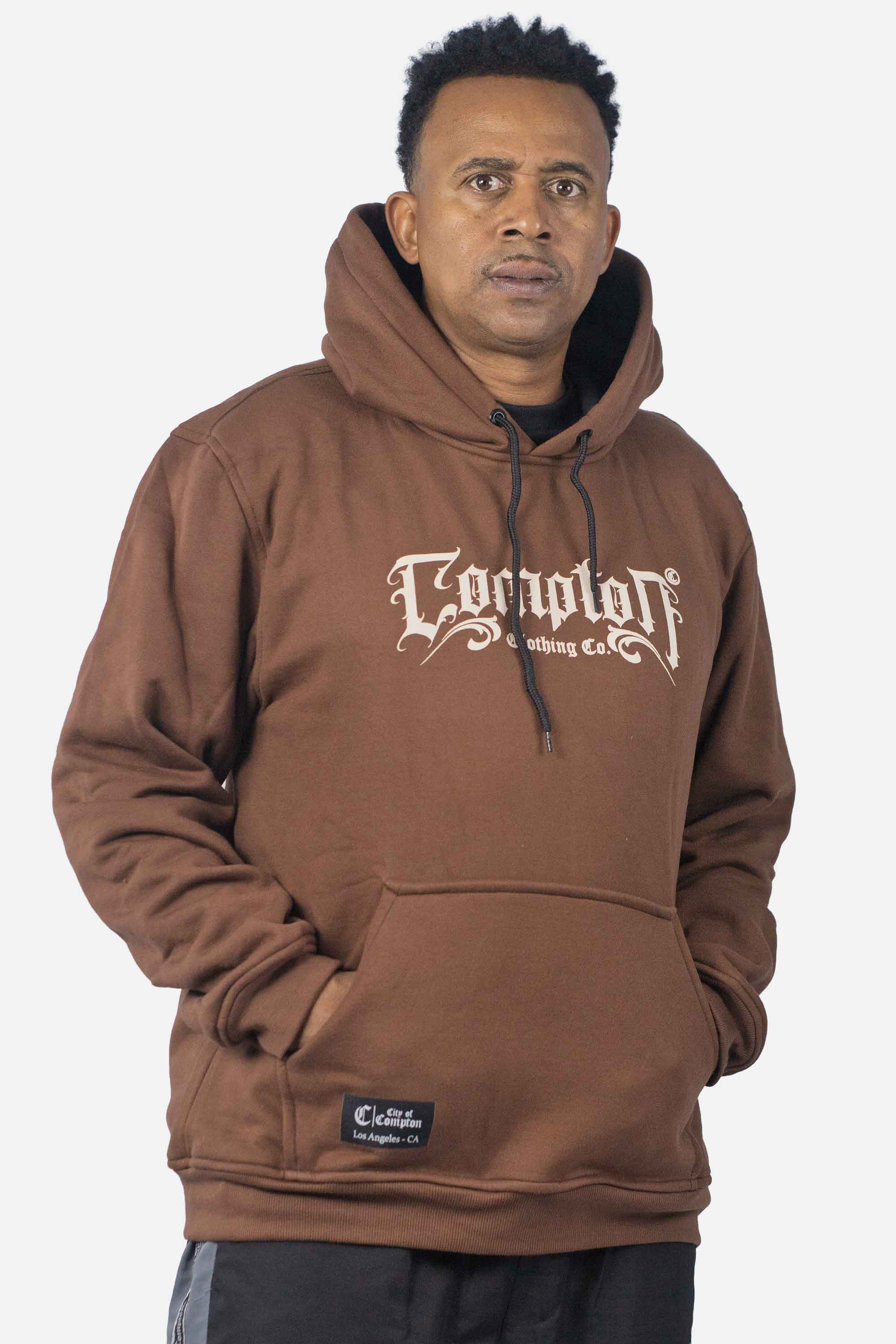 Moletom Compton Canguru Medieval Marrom