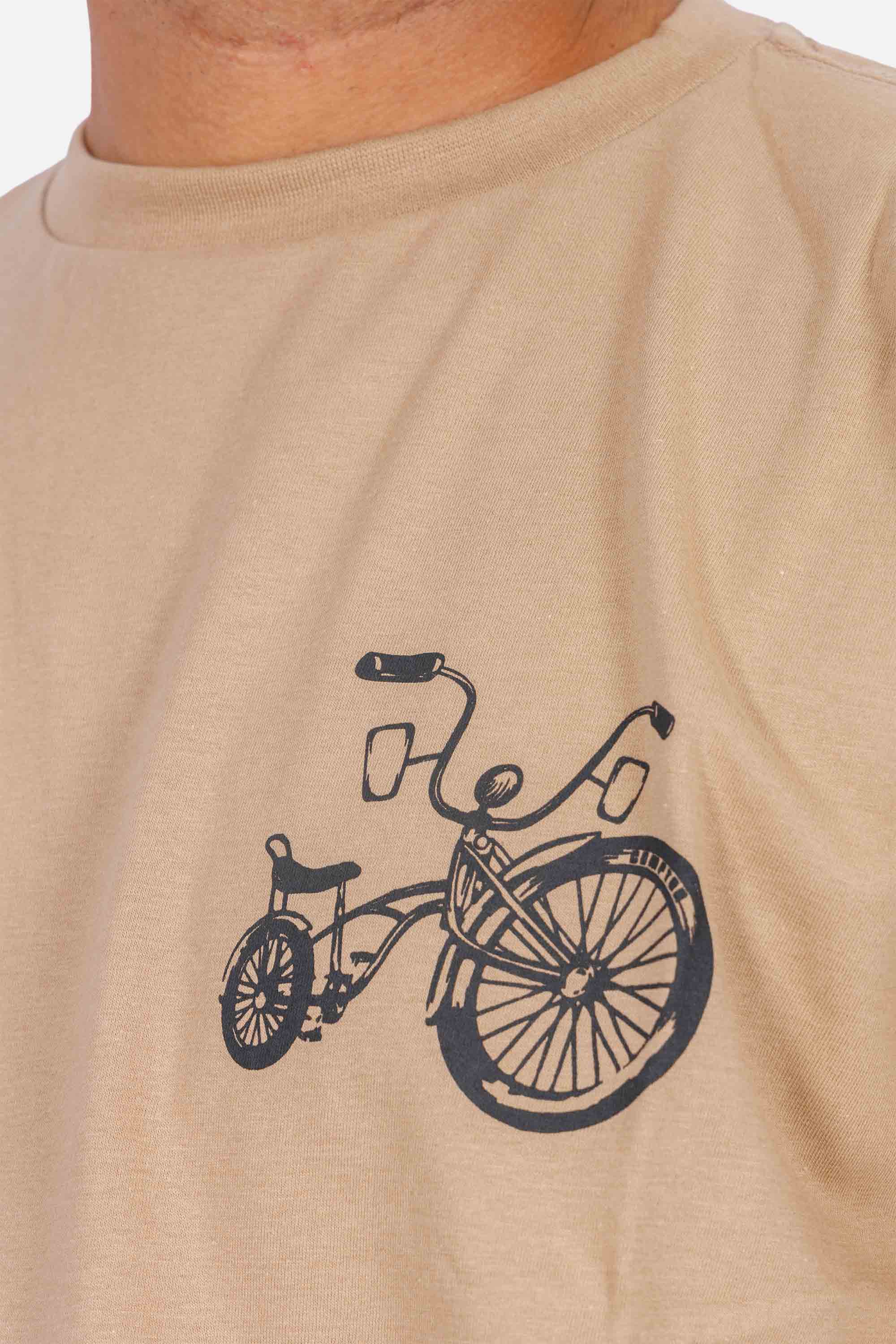 Camiseta Compton Oversized Lowbike Legacy Caqui