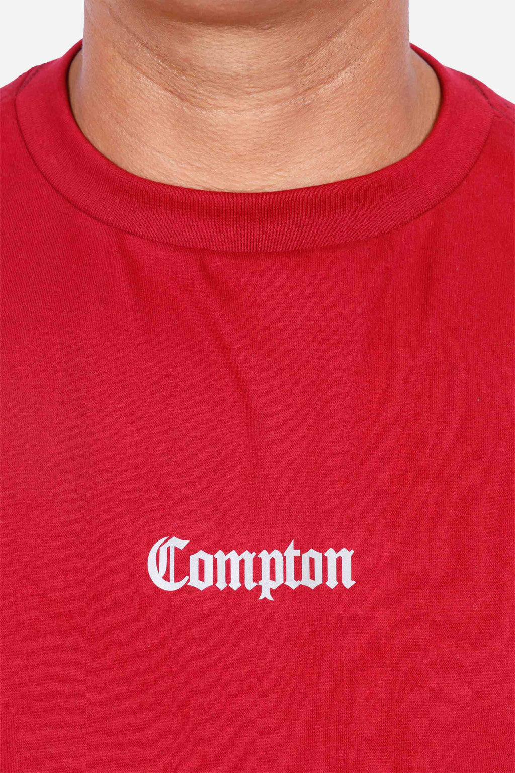 Camiseta Compton Oversized Logo Refletivo Vinho
