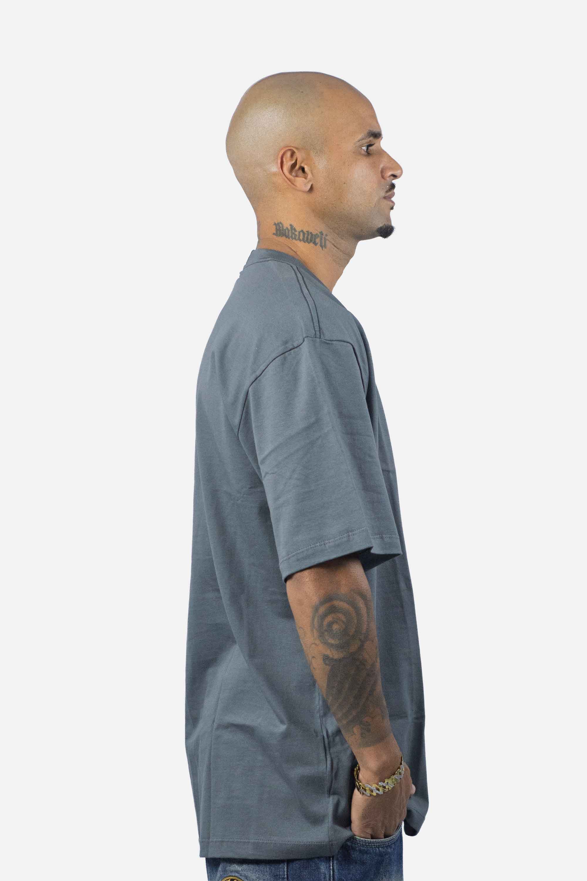 Camiseta Compton Oversized Refletiva Luminous Cinza