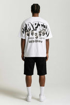 Camiseta Compton Oversized N.W.A. Faces - Branca