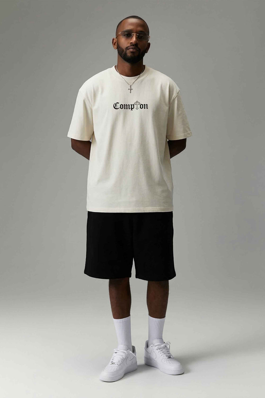 Camiseta Compton Oversized Tupac Off White