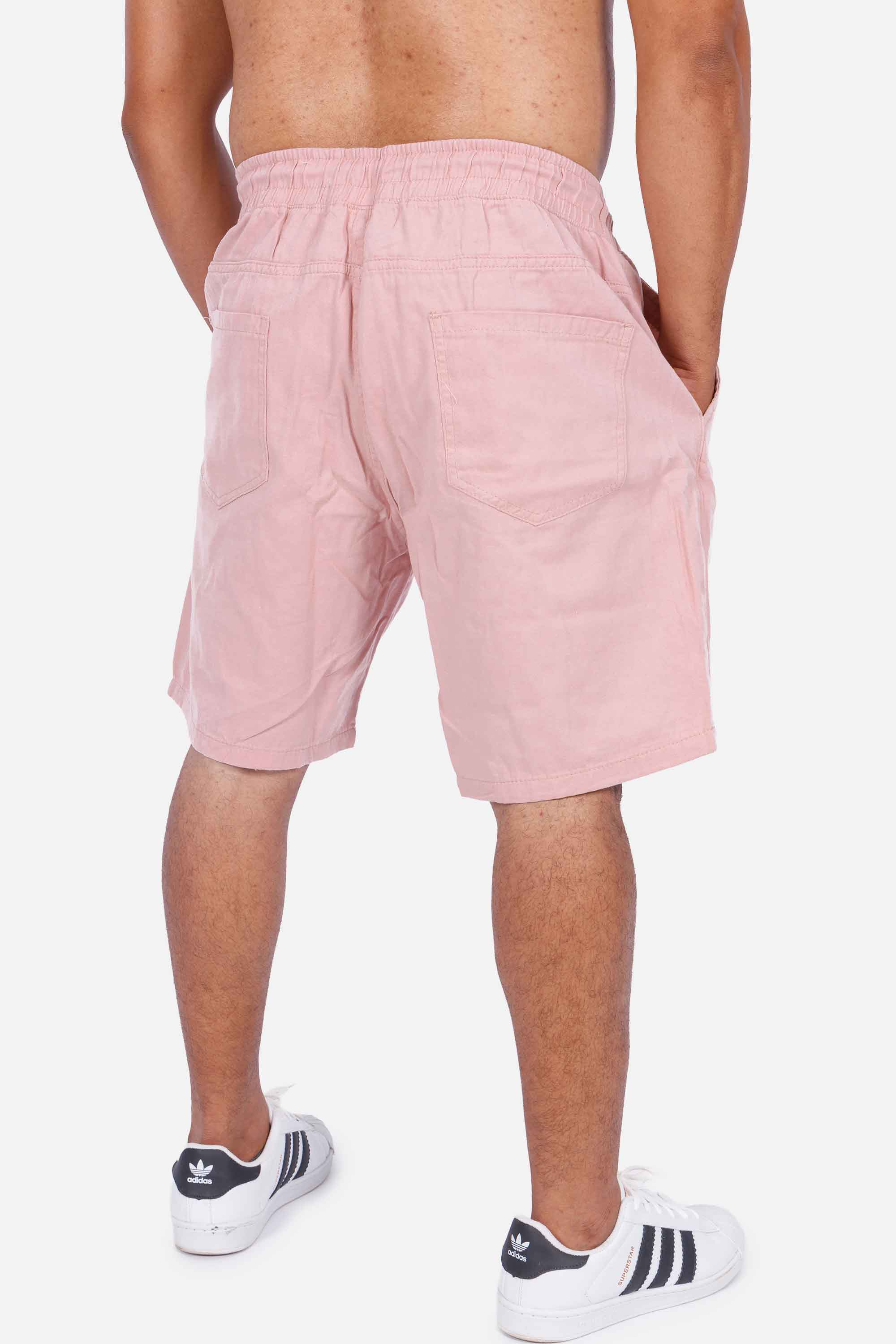 Bermuda Sarja Compton Curta Rosa