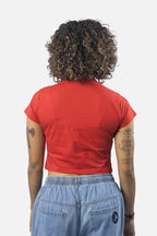 Cropped Compton Relevo 3D Vermelho