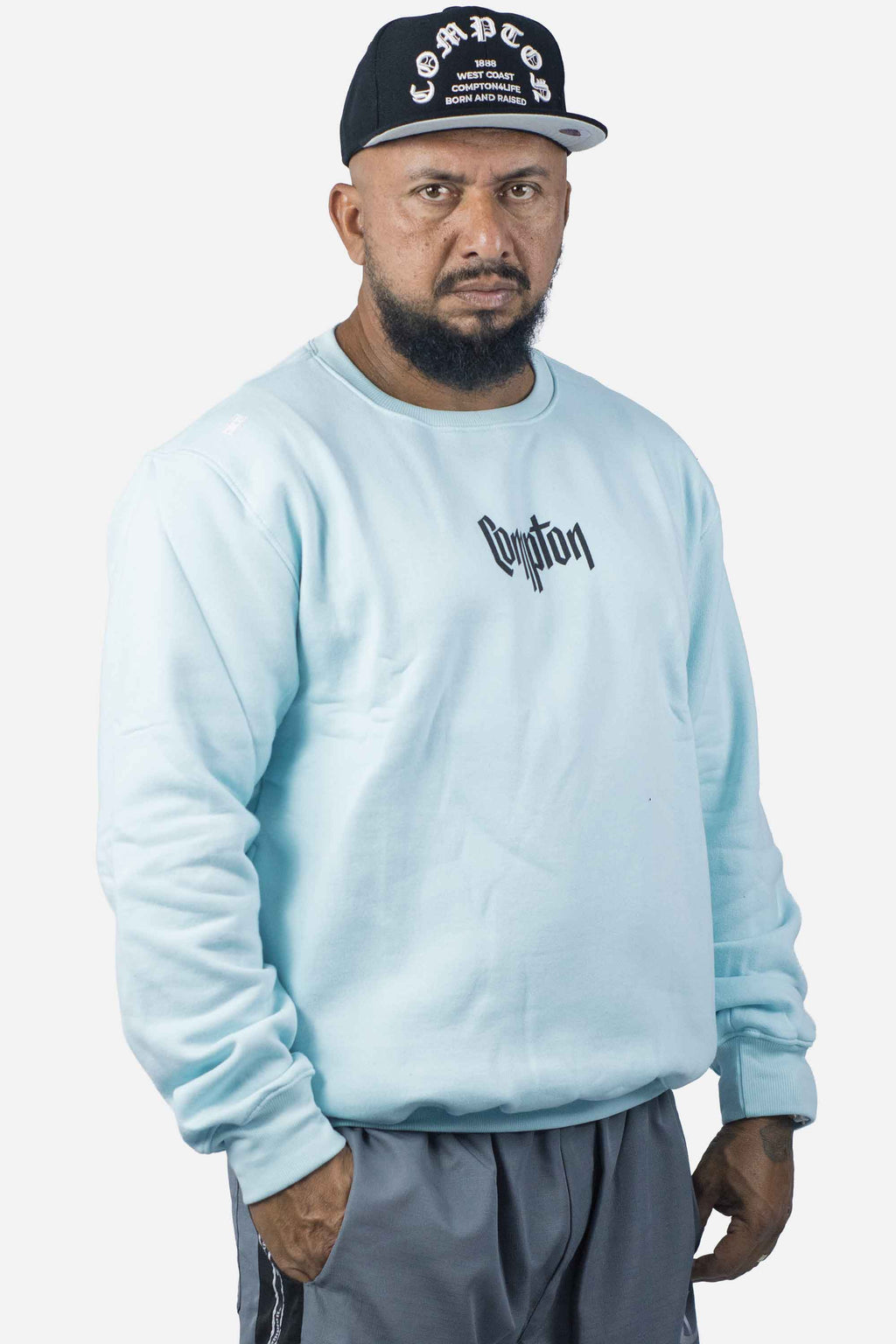 Moletom Compton Careca Gorro Verde Claro