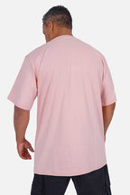 Camiseta Compton Oversized Logo Refletivo Rosa