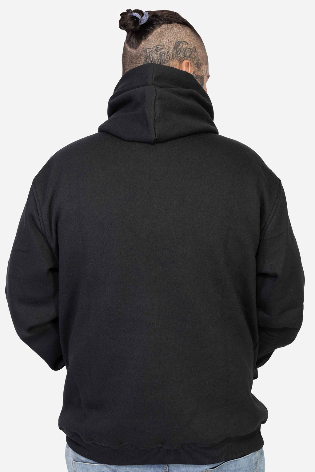 Moletom Compton Canguru Logo Refletivo Preto