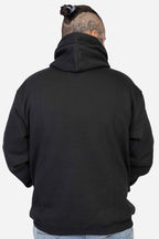 Moletom Compton Canguru Logo Refletivo Preto