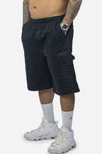 Bermuda Sarja Compton Carpinteiro Logo 3D Preta